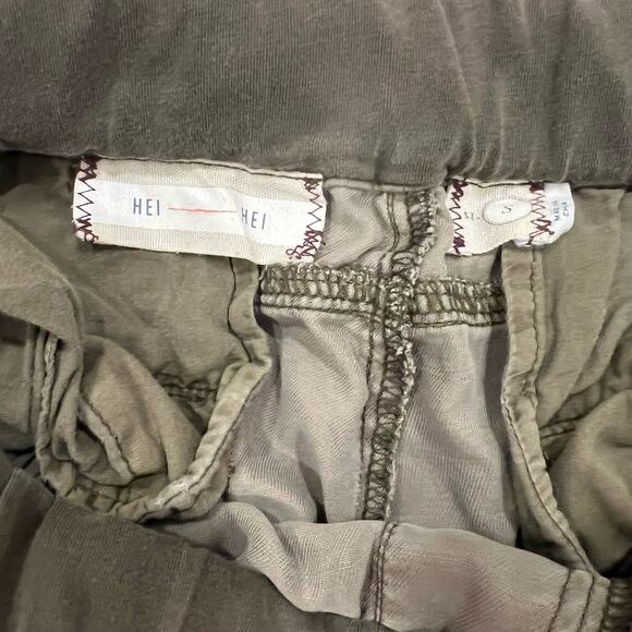 Hei Hei Women's Jogger Soft Cargo Pants Olive Green Size Small - Picture 8 of 12